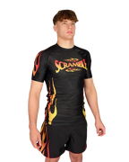 SCRAMBLE 1998 Fire Rashguard – Black