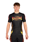SCRAMBLE 1998 Fire Rashguard – Black