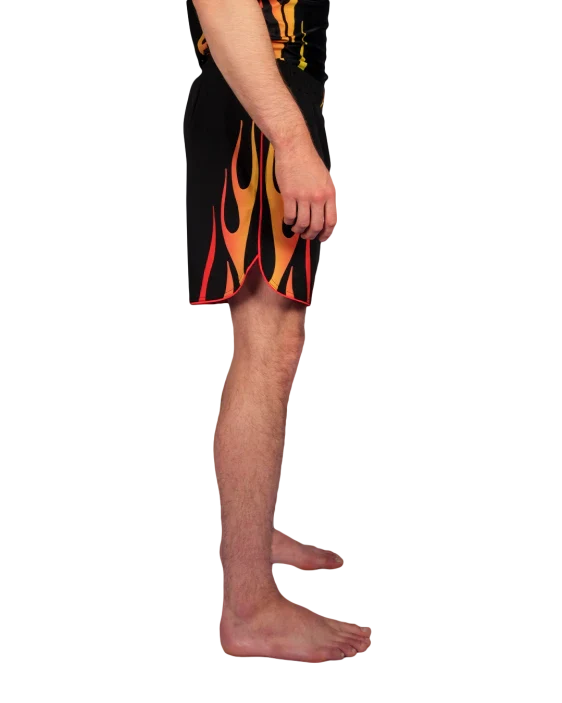 SCRAMBLE 1998 Fire Shorts – Black