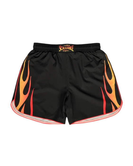 SCRAMBLE 1998 Fire Shorts – Black