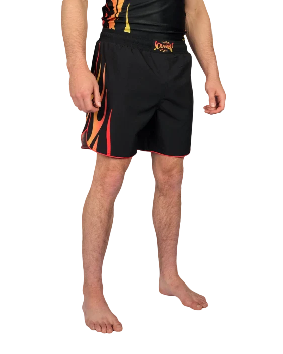 SCRAMBLE 1998 Fire Shorts – Black