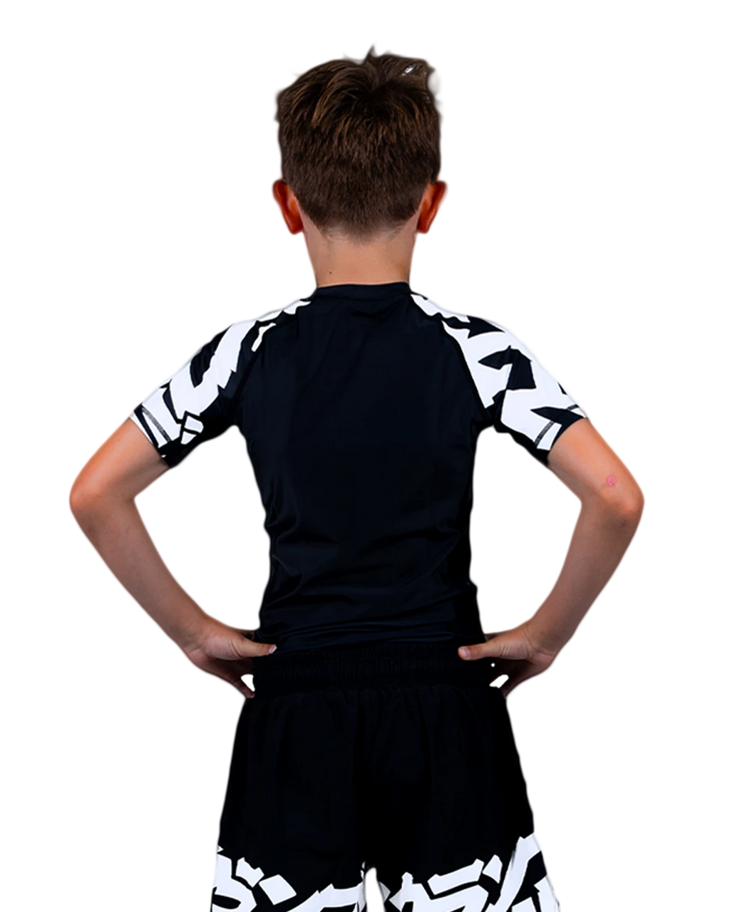 SCRAMBLE Baka Rashguard "KIDS" [Black]