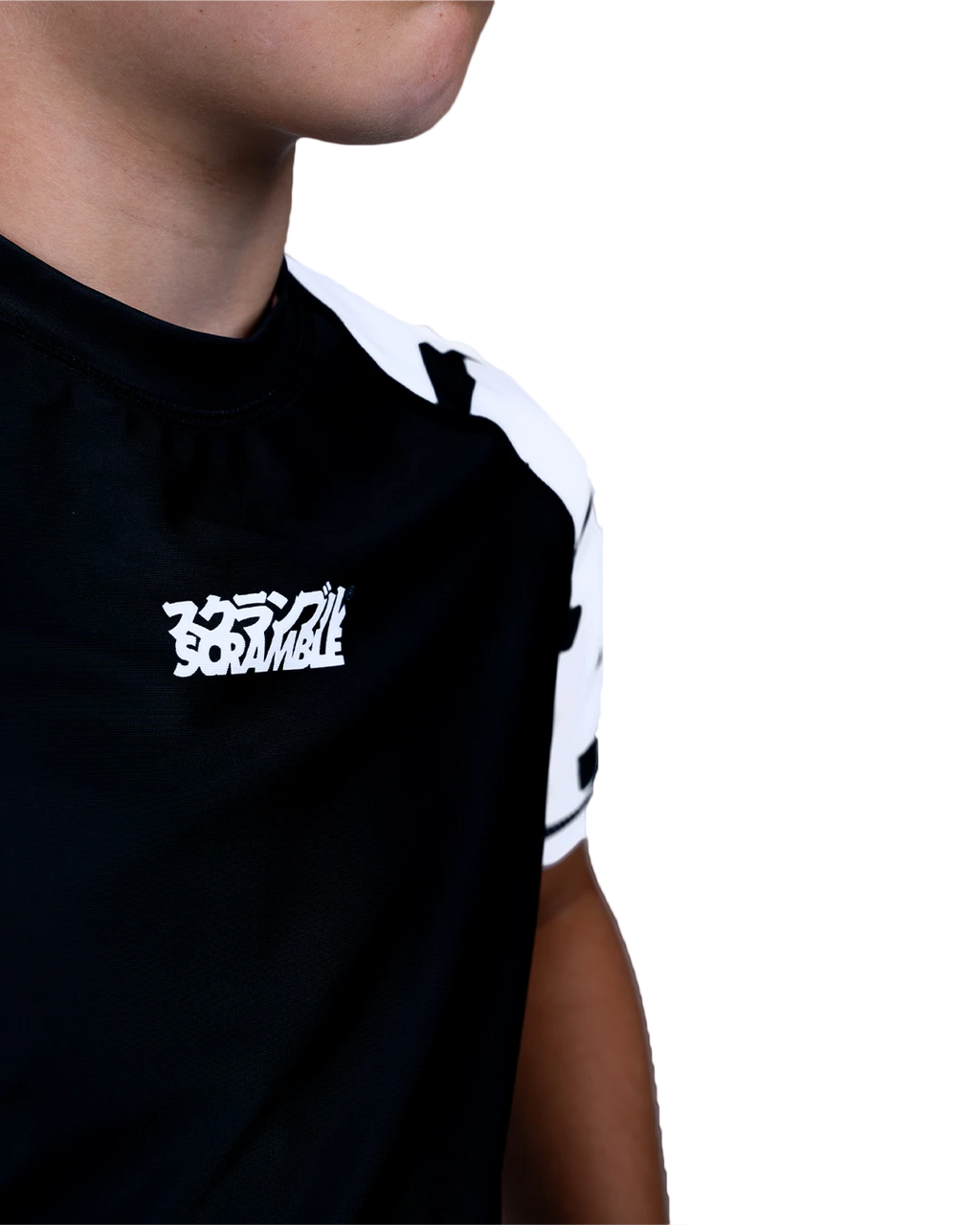 SCRAMBLE Baka Rashguard "KIDS" [Black]