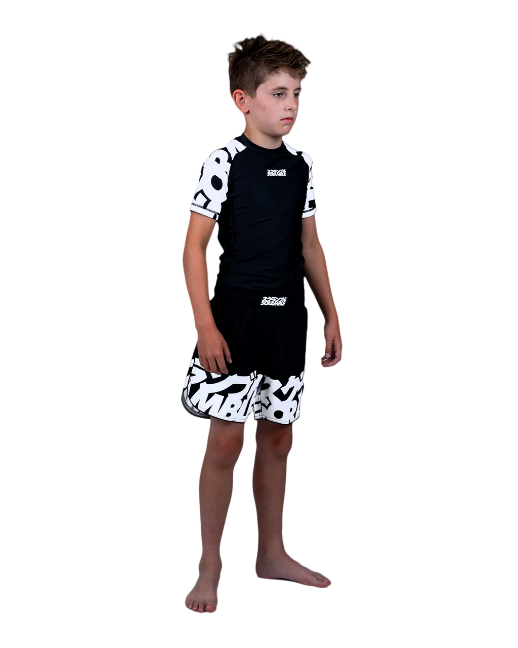 SCRAMBLE Baka Rashguard "KIDS" [Black]