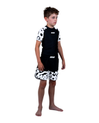 SCRAMBLE Baka Rashguard "KIDS" [Black]