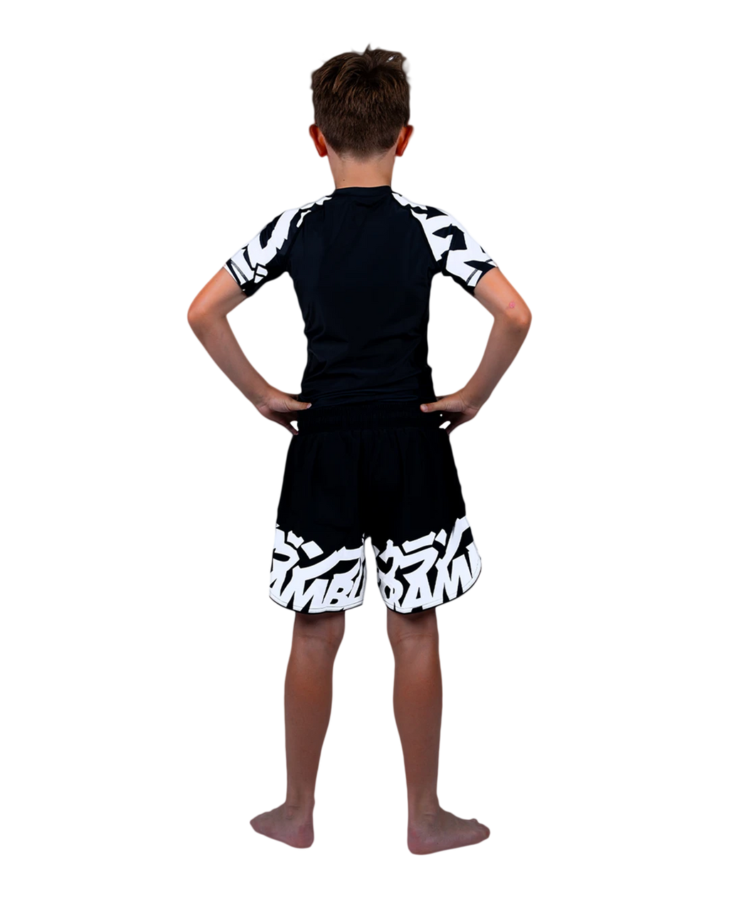 SCRAMBLE Baka Rashguard "KIDS" [Black]