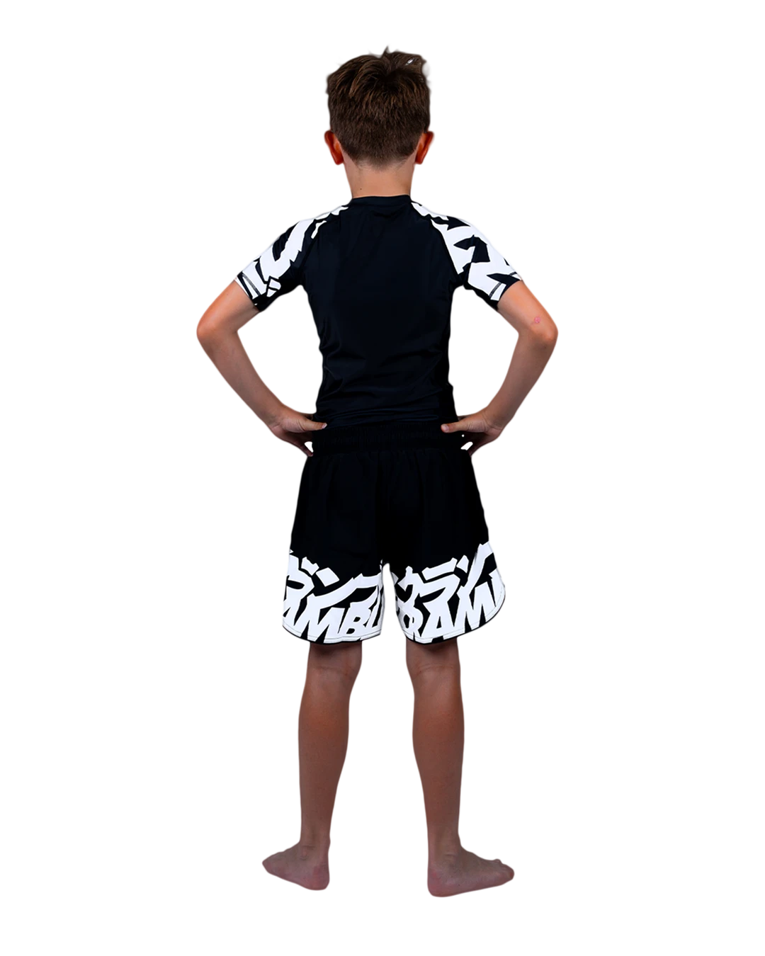 SCRAMBLE Baka Rashguard "KIDS" [Black]