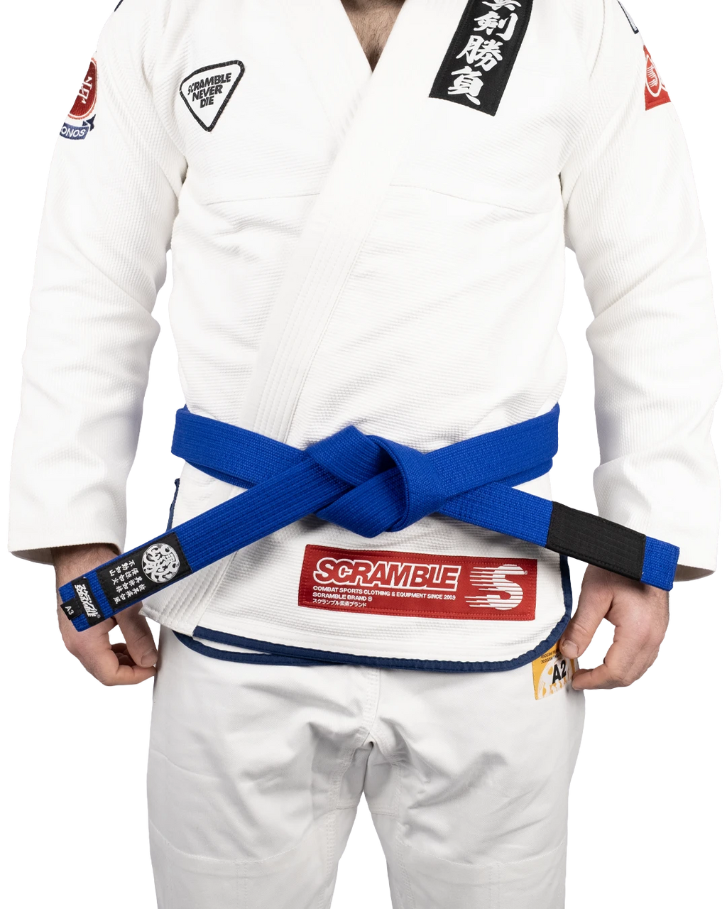 SCRAMBLE ELEMENTAL BJJ BELT – BLUE
