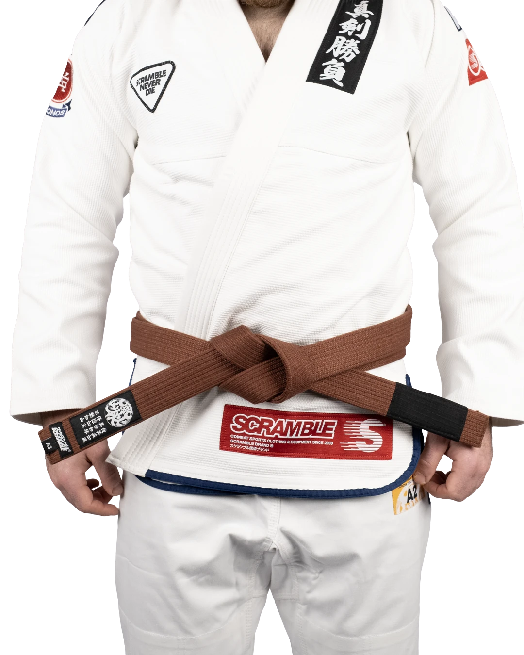SCRAMBLE ELEMENTAL BJJ BELT – BROWN
