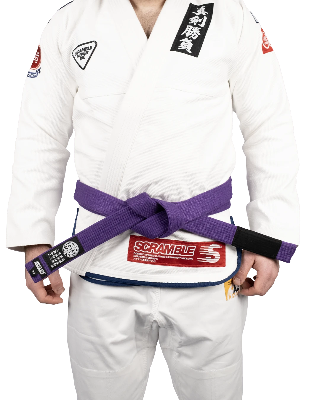 SCRAMBLE ELEMENTAL BJJ BELT – PURPLE