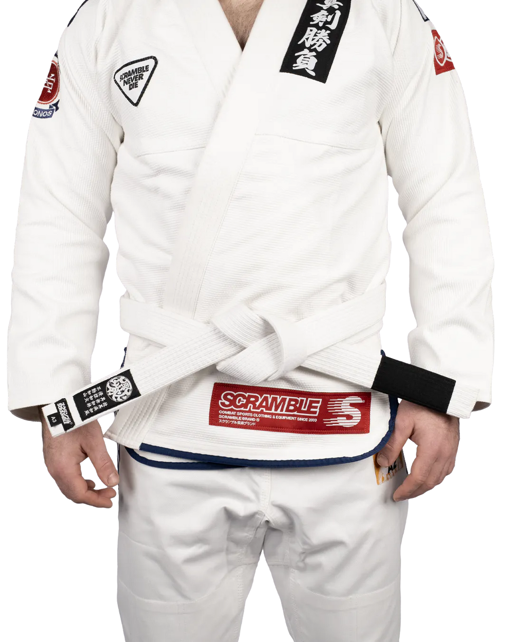 SCRAMBLE ELEMENTAL BJJ BELT – WHITE