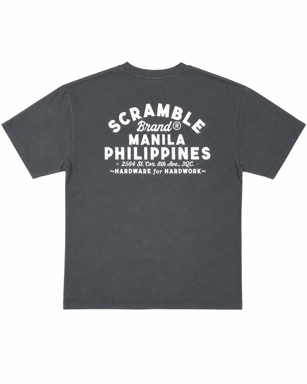SCRAMBLE MANILA T-SHIRT DARK GRAY
