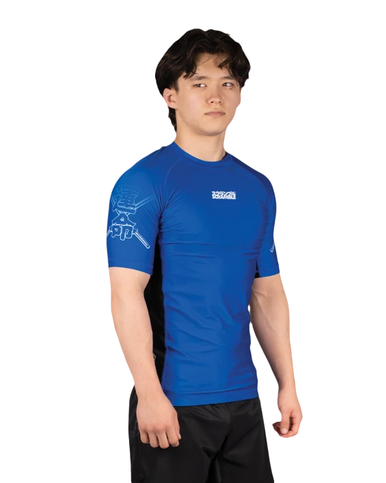 SCRAMBLE Fate Tanto Rashguard – Short Sleeve [Blue]