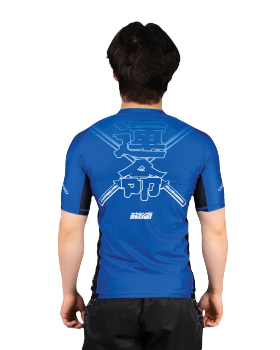 SCRAMBLE Fate Tanto Rashguard – Short Sleeve [Blue]