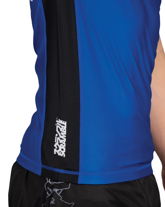 SCRAMBLE Fate Tanto Rashguard – Short Sleeve [Blue]