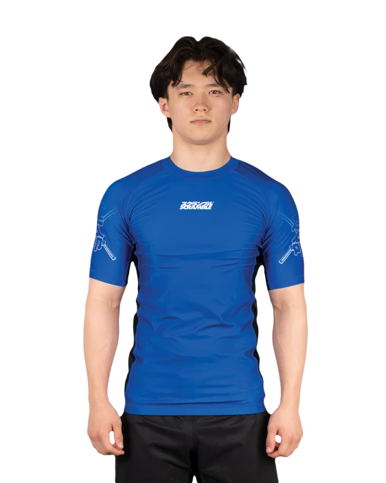 SCRAMBLE Fate Tanto Rashguard – Short Sleeve [Blue]