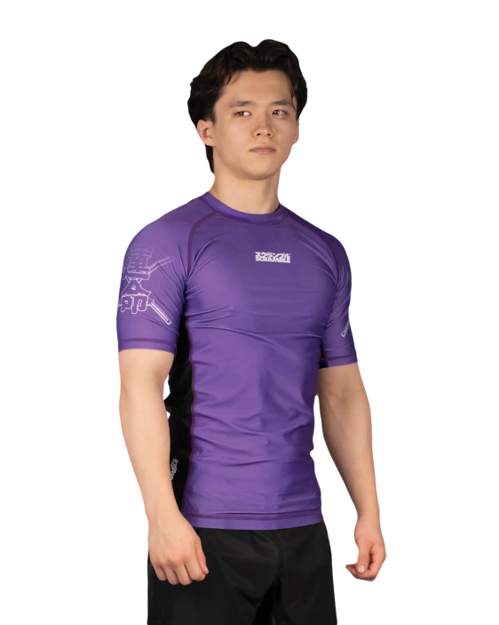 SCRAMBLE Fate Tanto Rashguard – Short Sleeve [Purple]