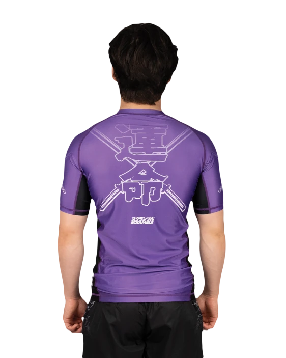 SCRAMBLE Fate Tanto Rashguard – Short Sleeve [Purple]