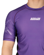 SCRAMBLE Fate Tanto Rashguard – Short Sleeve [Purple]