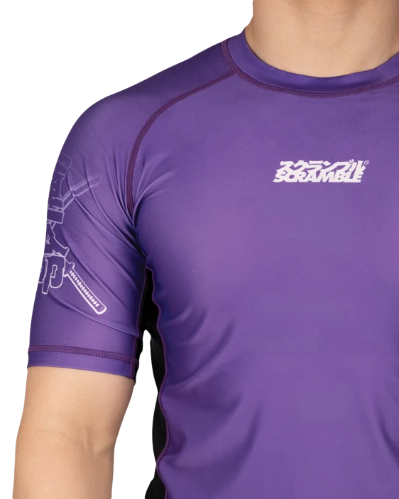 SCRAMBLE Fate Tanto Rashguard – Short Sleeve [Purple]