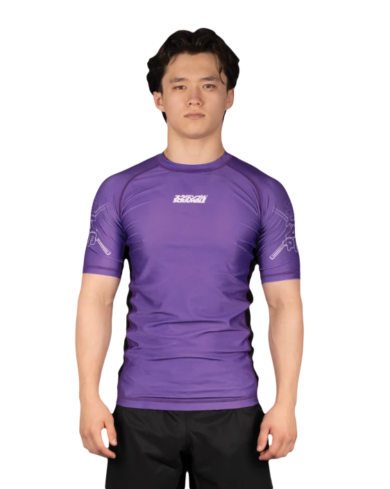 SCRAMBLE Fate Tanto Rashguard – Short Sleeve [Purple]