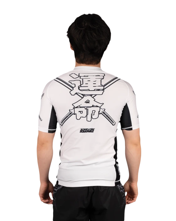 SCRAMBLE Fate Tanto Rashguard – Short Sleeve [White]