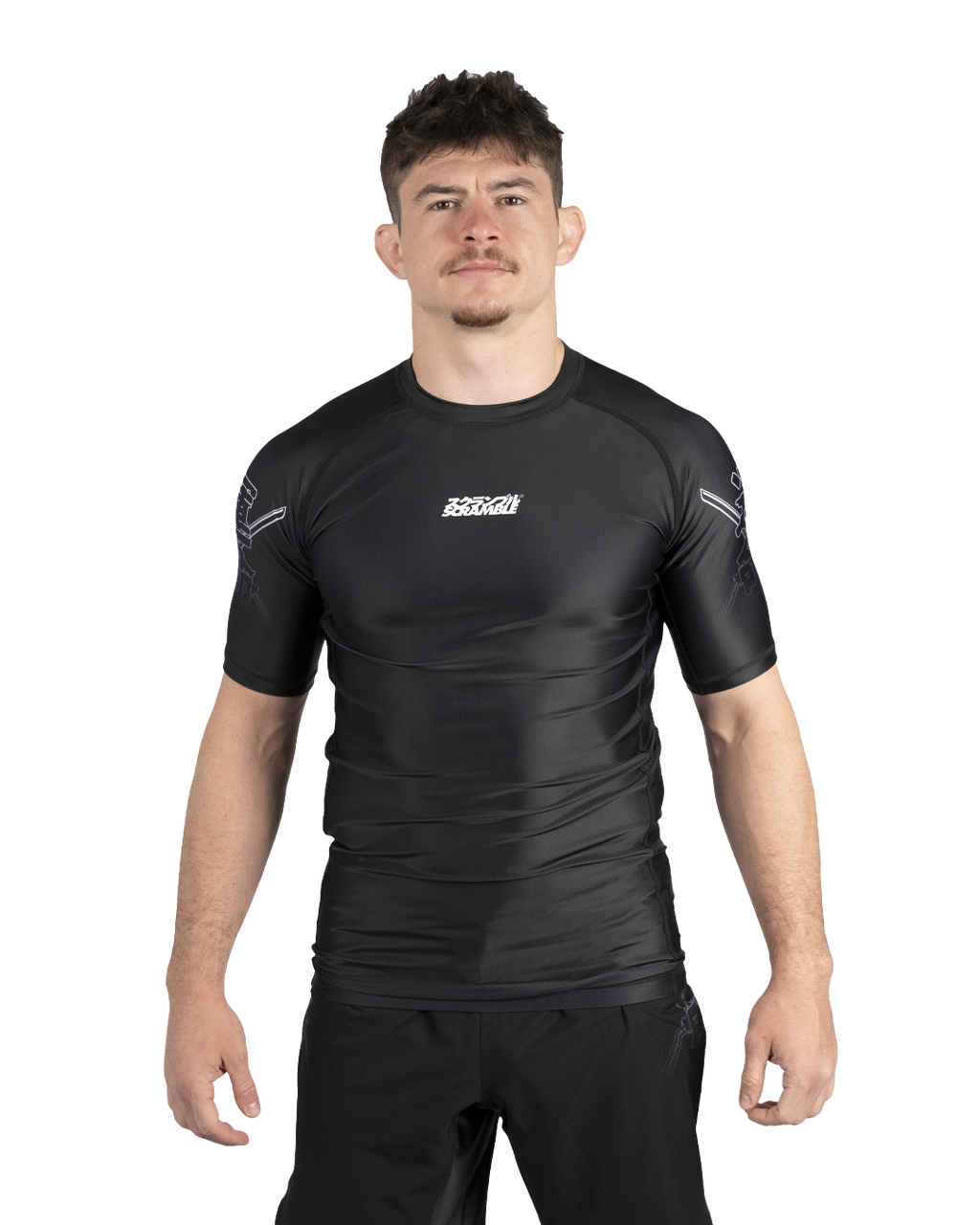 SCRAMBLE Fate Tanto Rashguard – Short Sleeve [Black]