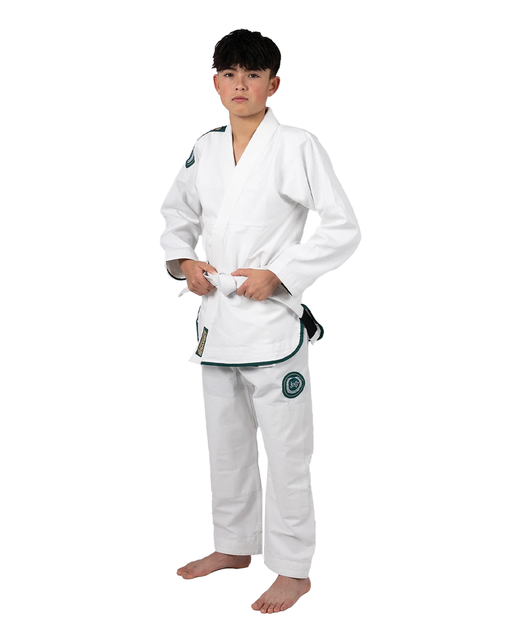 SCRAMBLE "KIDS" ATHLITE V6 BJJ GI [WHITE]