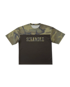 SCRAMBLE Mesh Hybrid Grappling Top – Woodland Camo