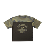 SCRAMBLE Mesh Hybrid Grappling Top – Woodland Camo