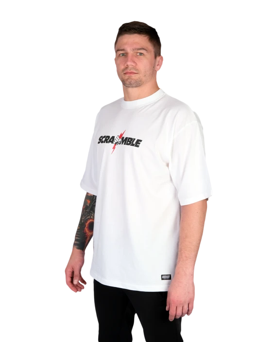 SCRAMBLE Never Die T-Shirt – White
