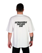 SCRAMBLE Never Die T-Shirt – White