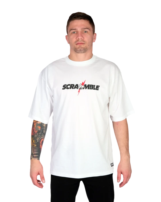 SCRAMBLE Never Die T-Shirt – White