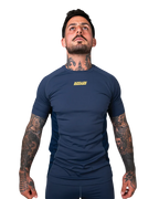 SCRAMBLE Shinobi Compression Top – Short Sleeve – Midnight Blue
