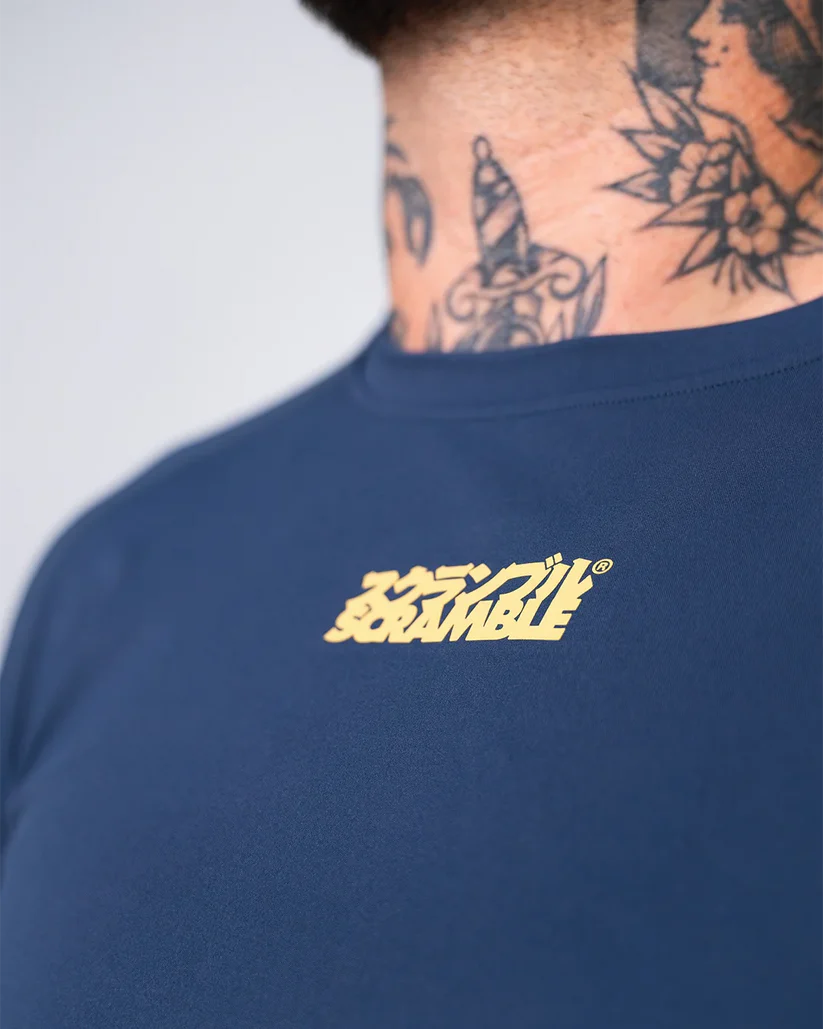 SCRAMBLE Shinobi Compression Top – Short Sleeve – Midnight Blue