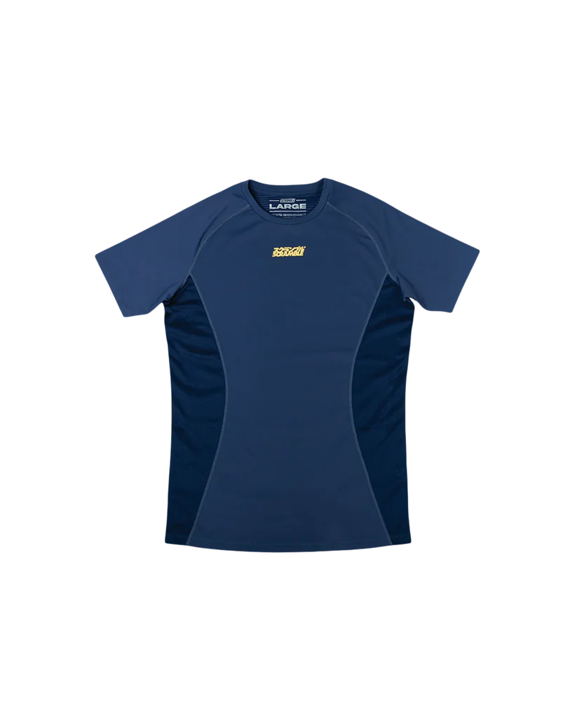 SCRAMBLE Shinobi Compression Top – Short Sleeve – Midnight Blue