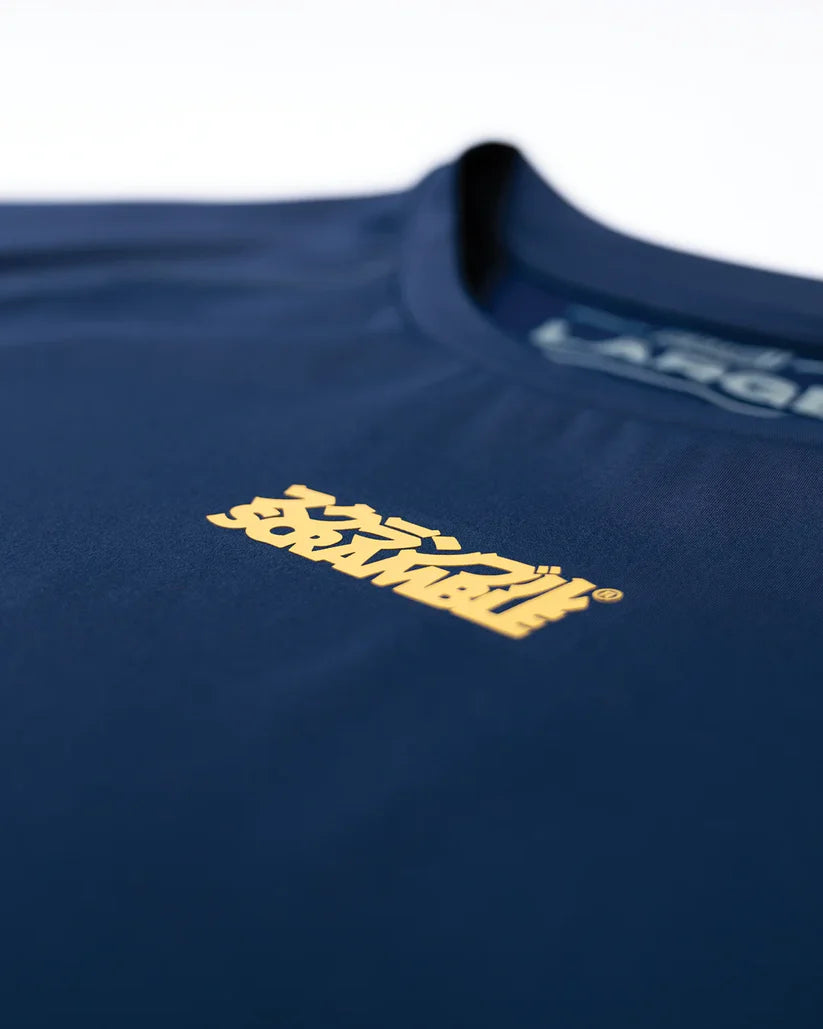 SCRAMBLE Shinobi Compression Top – Short Sleeve – Midnight Blue