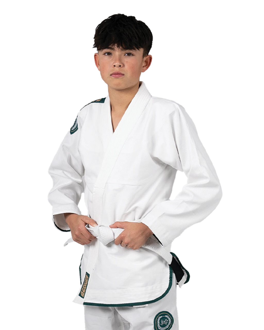 SCRAMBLE "KIDS" ATHLITE V6 BJJ GI [WHITE]