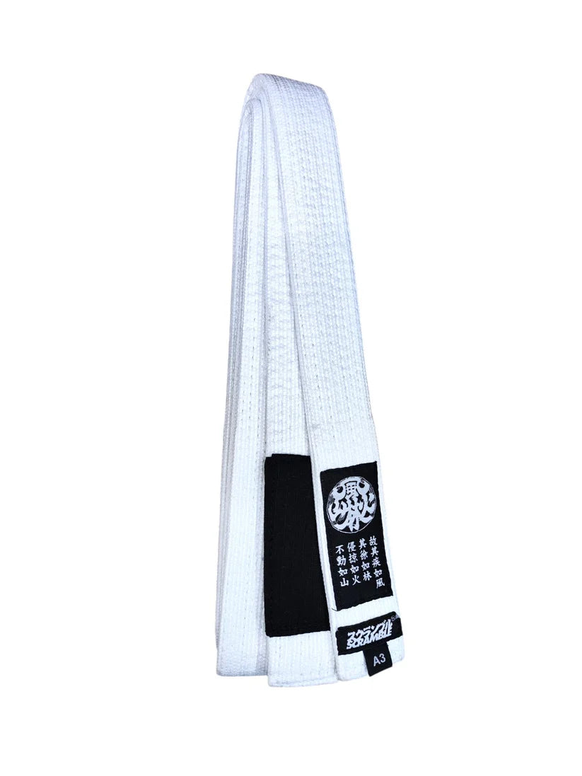 SCRAMBLE ELEMENTAL BJJ BELT – WHITE